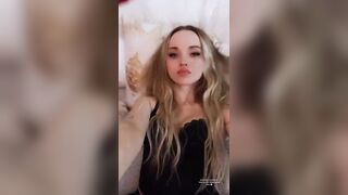 Dove Cameron: dove cameron showing off her boobs on her bed #2