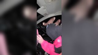 Girl Pisses out of Car Window on Busy Freeway #2