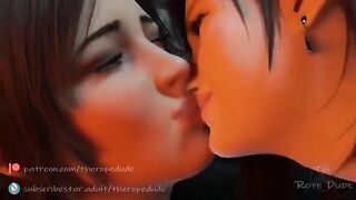 Lara Croft: Tifa And Lara Making Out (The Rope Dude) [Tomb Raider & Final Fantasy 7] #3