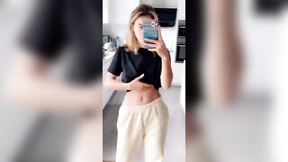 Lea Elui Ginet: Showing off her Belly #3