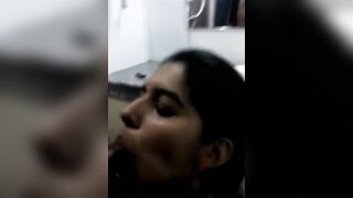 Leaked: Desi South indian cutie gives blowjob to BBC on public restroom #2