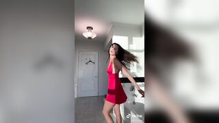 Lily Chee: Sexy red dress dance #4