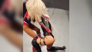 Lana wedgies Liv Morgan