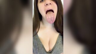 Long Tongue Fetish: Little drool #3