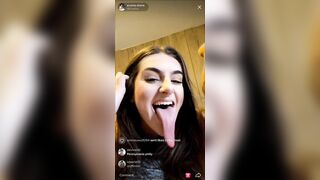 Evana Stone (tongue flicks)