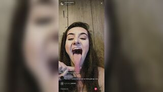 Long Tongue Fetish: A short compilation of Evana's live videos, as promised! #2