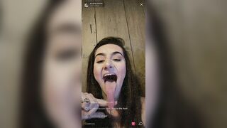 Long Tongue Fetish: A short compilation of Evana's live videos, as promised! #3