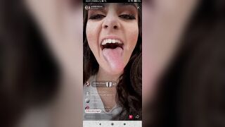 Long Tongue Fetish: A short compilation of Evana's live videos, as promised! #4