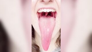 Long Tongue Fetish: Zoomed in GIF of Evana Stone's Long Tongue #2