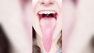 Long Tongue Fetish: Zoomed in GIF of Evana Stone's Long Tongue #3