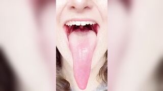 Long Tongue Fetish: Zoomed in GIF of Evana Stone's Long Tongue #4