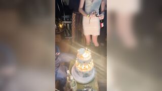 Blowing candles