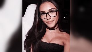 Would be so hot to cover her glasses when busting on her face