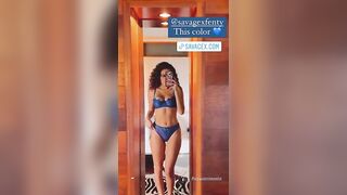 Madison Pettis: bad in blue lingerie #2