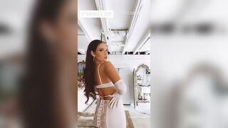 Madison Pettis: wonderful in white lingerie #3