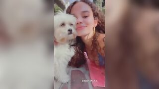 Madison Pettis: With her puppy #2