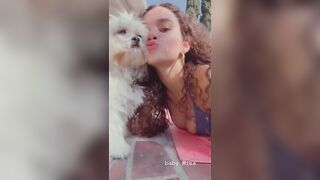 Madison Pettis: With her puppy #3