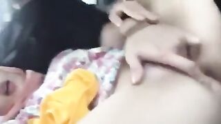 Malays: Wild hijab girl enjoys getting fingered in the car, what a lucky guy #2