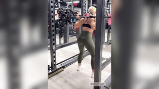 Mandy working on her booty again today