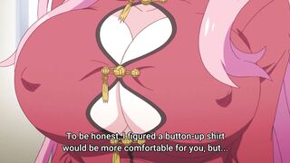 Boobs so big that they burst out of her clothes. (Mother of the Goddess' Dormitory)