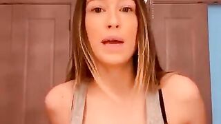 Elsie Hewitt: Pushing her tits on IG Live #4