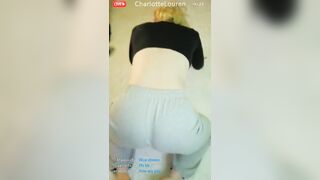 Pantsed during yoga livestream