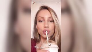 Ester Exposito: Ester sucking on a straw ♥️♥️ #3