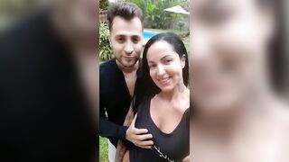 Brazilian Pornstar feltup during selfie video