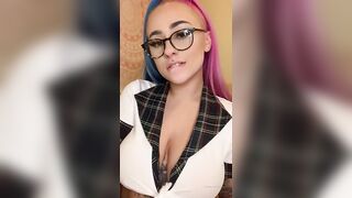 Busty Girl and Big Booty: School Girl Reveal #2