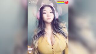 Busty Asian and Tiktok