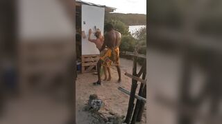 She got fucked in an African village #3