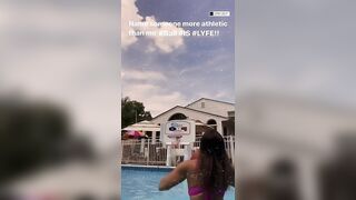 Faryn Corey: Pool basketball #4