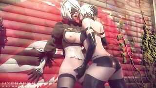 Hentai and Anime: 2B & A2 #3