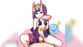 Shuten Douji Handjob Pixel Animation (Lynte) [Fate/Grand Order]