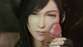 Tifa oral job and cum [final fantasy]