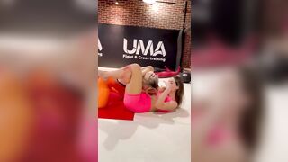 Fit Girls: MMA Fighter Alexandra “Stitch” Albu Teaching Maria Krivileva a Submission Hold #2