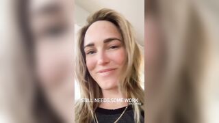 Caity Lotz trying to wink #4