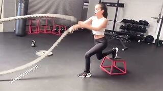 Isabela Merced: Battle ropes #4