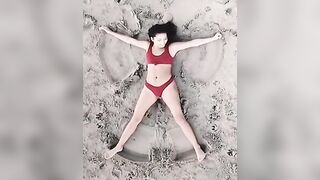 Isabela Merced: Making sand angels #2