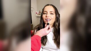 Isabela Merced: Getting her lipstick done ♥️♥️♥️♥️ #4