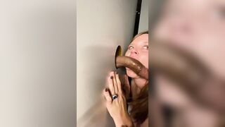 Want To Suck Cock: I love giving sloppy gloryhole blowjobs. #3