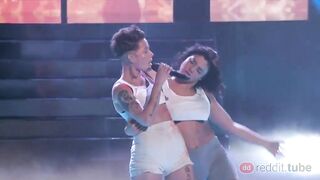 Jade Chynoweth: dancing with Halsey on tv #2