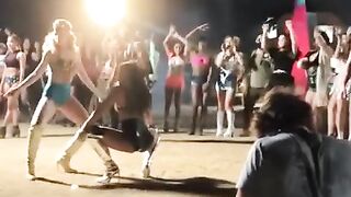 Jade Chynoweth: 1 low Twerk in Latex at Enrique Iglesias video shoot (2018) #4