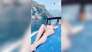 Kelly Brook: Slo-mo on a boat #3