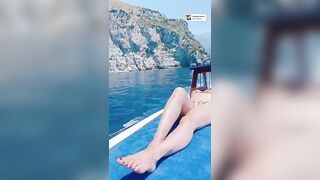 Kelly Brook: Slo-mo on a boat #4