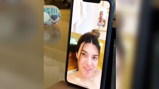 Kendall Jenner: on facetime while taking a bath #4