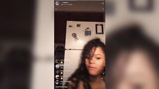 KetlyD: Ketlyd nipslip on Malawi IG live #2