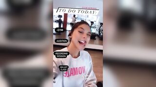 Kira Kosarin: tongue out & workout #2