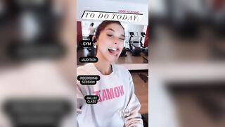 Kira Kosarin: tongue out & workout #3