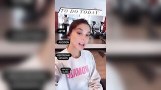 Kira Kosarin: tongue out & workout #4